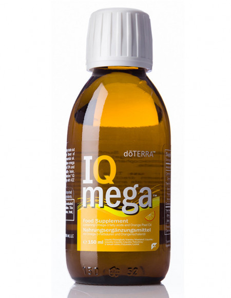 IQ Mega, ulei de peste si ulei esential de portocala, supliment natural pentru copii cu omega3, doterra, 150 ml