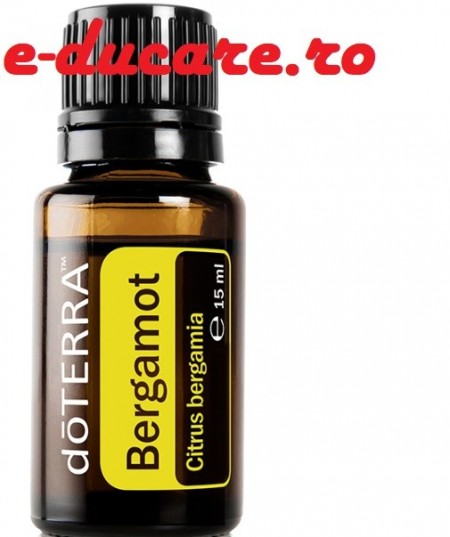 Ulei esential bergamota, Bergamotă Citrus bergamia, 15 ml, pt intinerirea aspectului tenului, reducerea stresului, Doterra