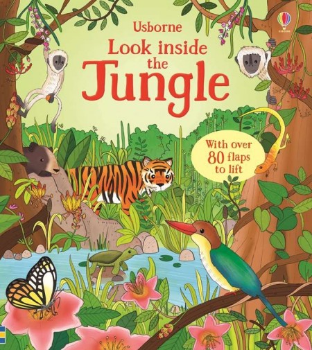 Carte cu multe clapete pentru copii curiosi, Look inside the jungle