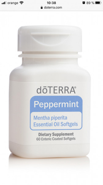 Peppermint softgel, 60 capsule cu ulei de menta piperita, doterra
