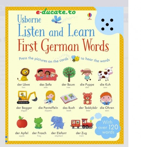 Carte Usborne Listen and learn first German words