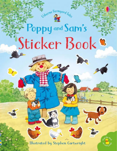Carte cu stickere, Poppy and Sam's sticker book, usborne