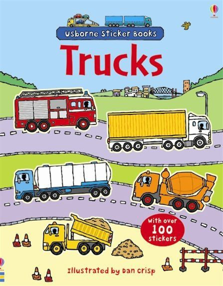 First Sticker Book Trucks, 3+, Usborne