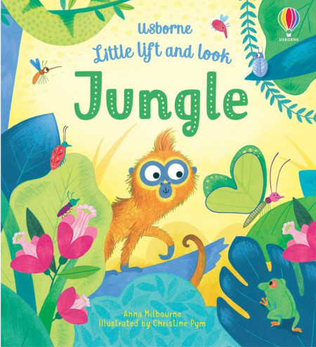 Carte integral cartonata, Little Lift and Look Jungle, usborne, +10 luni