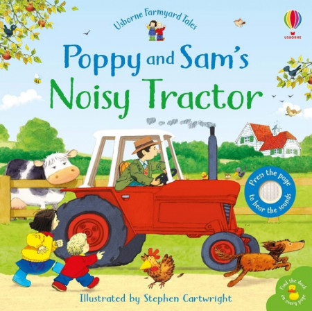 Carte sonora Poppy and Sam's Noisy Tractor, Usborne