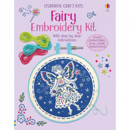 Kit "Embroidery Kit: Fairy", 7 ani+, Usborne