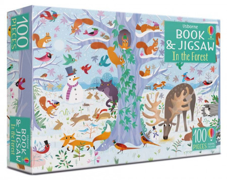 In the forest puzzle book and jigsaw, carte si puzzle, Usborne