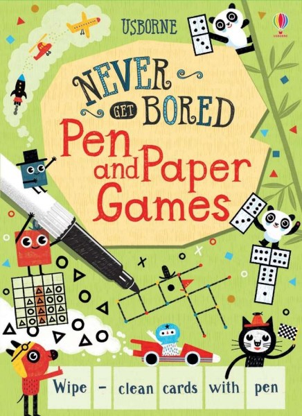 Pen and paper games never get bored, wipe and clean cards