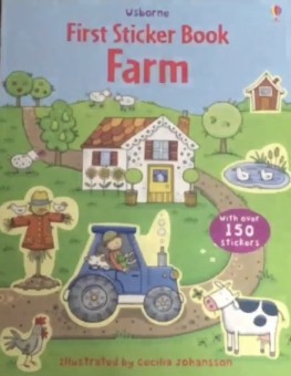 Carte cu peste 150 srickere, First sticker book farm - Usborne