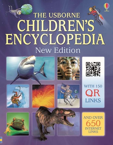 Children's encyclopedia with QR links, coperta cartonata, Usborne