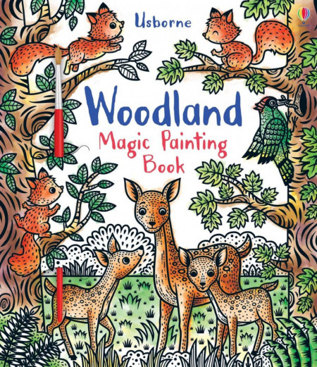 Woodland magic painting book, carte de pictat doar cu apa, usborne