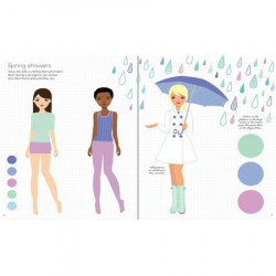 Carte de activitati "Fashion designer Spring and Summer collection" , 7 ani+, Usborne