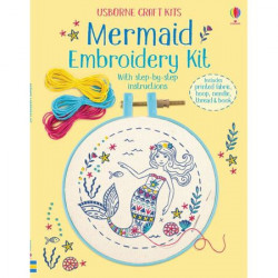 Carte "Embroidery kit: Mermaid", 7 ani+, Usborne