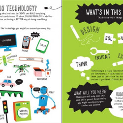 Carte "Technology scribble book", cu coperta tare de Alice James, 7 ani+, Usborne