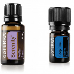 Pachet promotional ulei esential serenity 15ml + ulei esential deep blue 5 ml, doterra