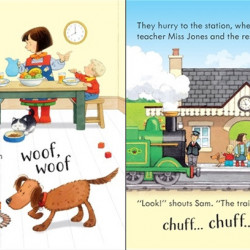 Poppy and Sam's Noisy train, Usborne