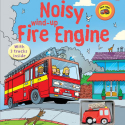 Carte sonora cu jucarie, Noisy wind-up fire engine, usborne