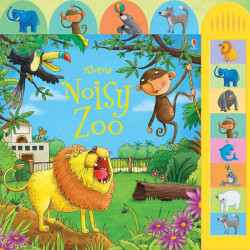 Carte sonora Noisy zoo, cu animale de la zoo