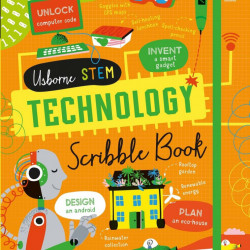 Carte "Technology scribble book", cu coperta tare de Alice James, 7 ani+, Usborne