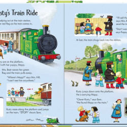 Poppy and Sam's Wind-up Train Book, Usborne, 3+
