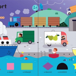 Carte cu multe clapete pentru copii curiosi, lift the flap shapes