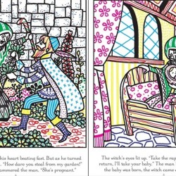 Carte magica de pictat doar cu apa, Rapunzel magic paint, usborne