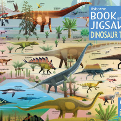 Carte si puzzle 300 piese, Dinosaur Timeline Book and Jigsaw, Rachel Firth