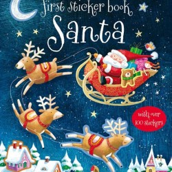 First sticker book santa