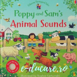 Poppy and Sam’s animal sounds, carte sonora pentru copii, usborne