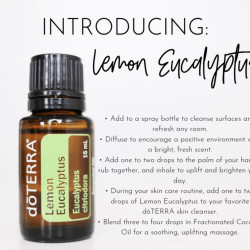 Ulei esential lemon eucalyptus, 15 ml, doterra
