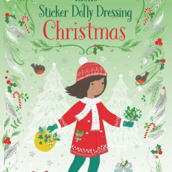 Carte cu abtibilduri, Little Sticker Dolly Dressing Christmas, Usborne