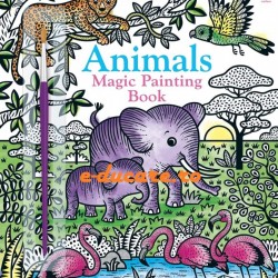 Carte magica de pictat doar cu apa, Magic painting animals, Usborne
