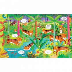 Puzzle "In the jungle puzzle book and jigsaw", 5 ani+, Usborne