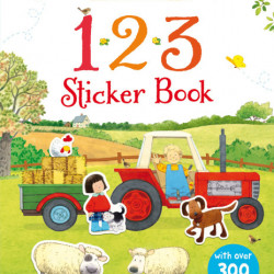 123, sticker book, 3+, Usborne