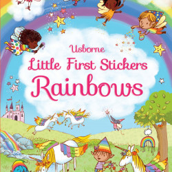 Carte cu abtibilduri, Little First Stickers Rainbows, Felicity Brooks, Usborne, 3+