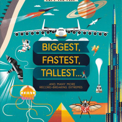 Carte cu multe clapete pentru copii curiosi, Lift-the-Flap Biggest, Fastest, Tallest…, Usborne