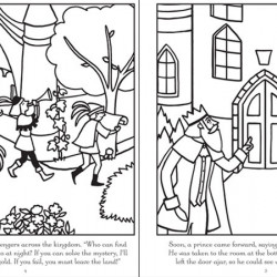 Carte magica de pictat doar cu apa, Magic painting the twelve dancing princesses