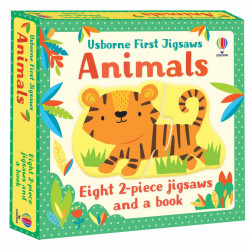 Carte si puzzle, Usborne First Jigsaws: Animals, Matthew Oldham, 2+