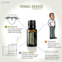 Ulei esential fennel, fenicul, 15ml, Doterra