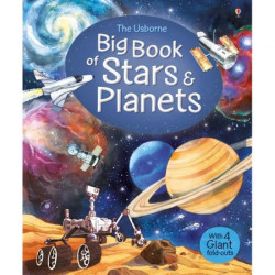Carte "Big book of stars and planets", cu coperta tare, 4 ani+, Usborne