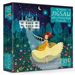 Carte și puzzle, cinderella jigsaw and picture book, usborne