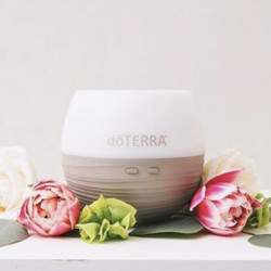 Pachet promotional, difuzor petal 2.0 doterra cu ultrasunete si kit 10x5 ml uleiuri esentiale pure, indispensabile familiilor cu copii, Doterra