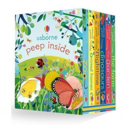 Peep inside box, set de 6 cărți cu clapete, usborne