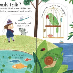 Carte cu multe clapete pentru copii curiosi, How do animals talk?