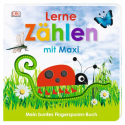 Carte in limba germana, senzoriala, invata sa numeri cu Maxi, Mein buntes Fingerspuren-Buch. Lerne zählen mit Maxi, dk, 1+