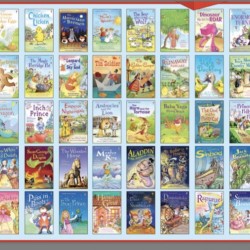 O colectie impresionanta de 50 carti de citit in limba engleza, my reading library collection, usborne