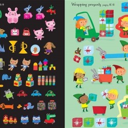 Santa's elves Christmas sticker book, Usborne