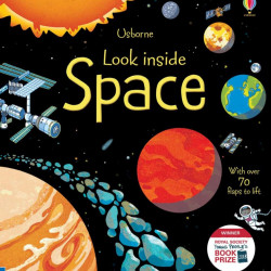 Carte cu multe clapete pentru copii curiosi, Look inside space