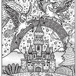 Carte de pictat doar cu apa, Rainbows Magic Painting Book