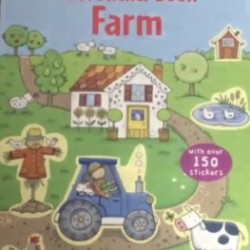 Carte cu peste 150 srickere, First sticker book farm - Usborne